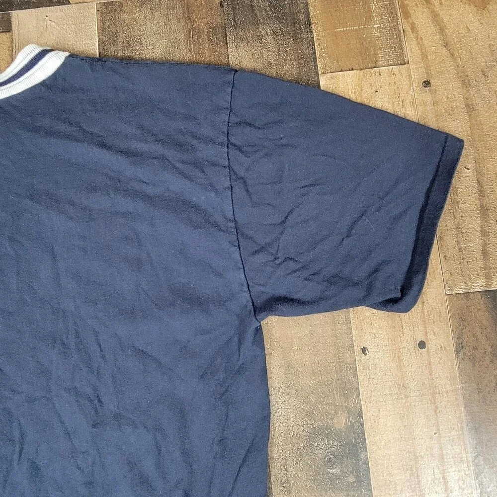 Atlanta Braves‎ Baseball MLB Jostens Vintage 90s Navy Single Stitch XL Shirt
